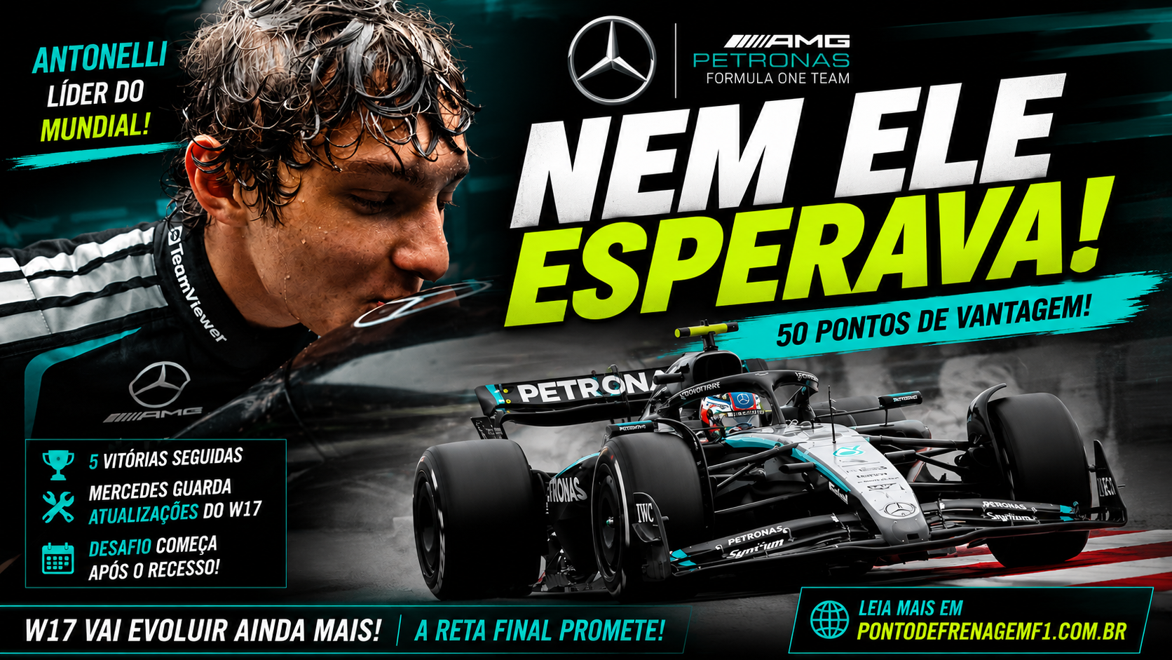 Antonelli Liderança Mercedes