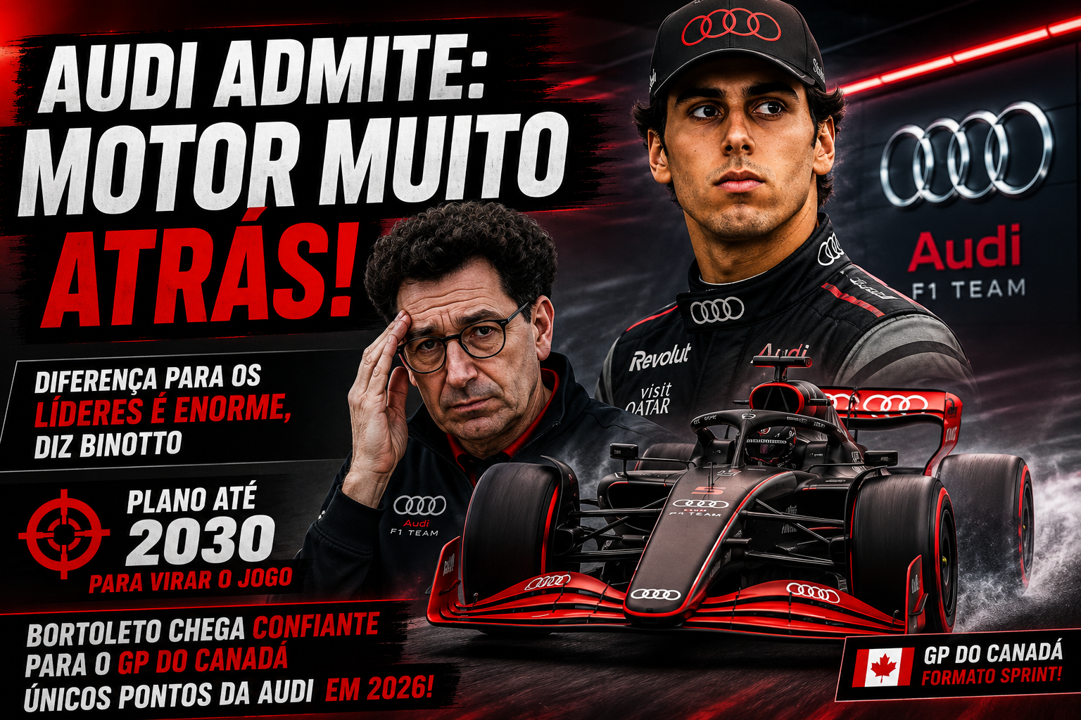 Audi e Gabriel Bortoleto