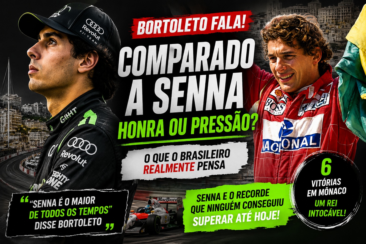 Gabriel Bortoleto e Senna