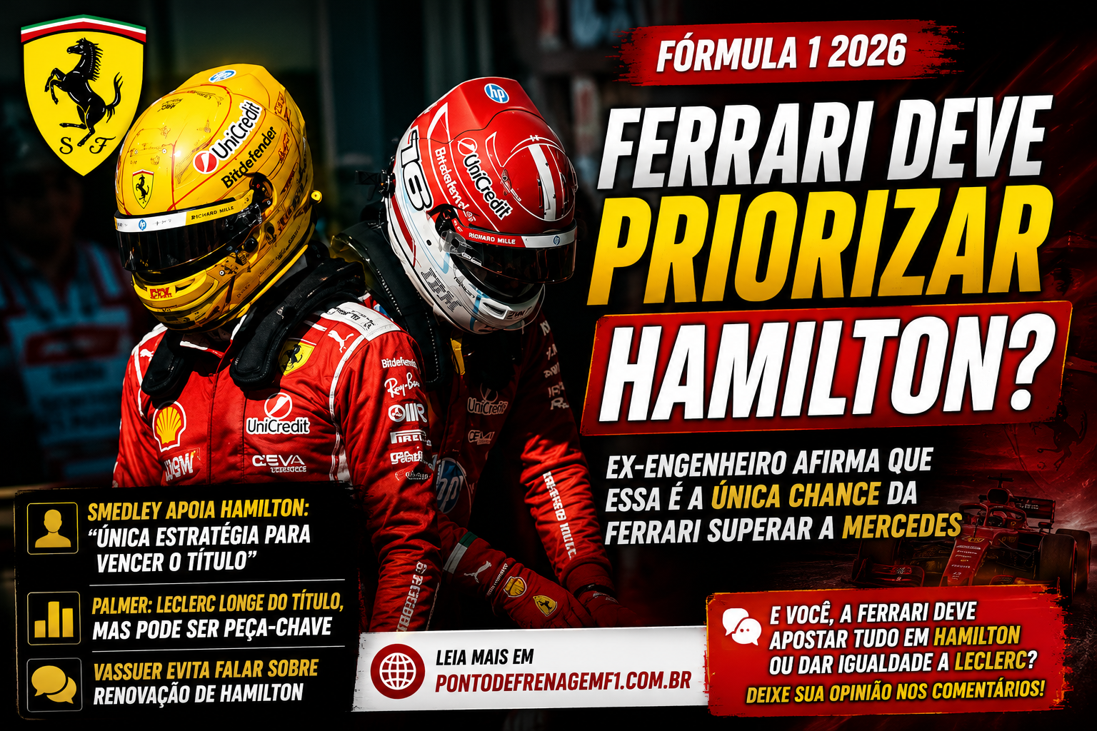 Estratégia Ferrari Hamilton