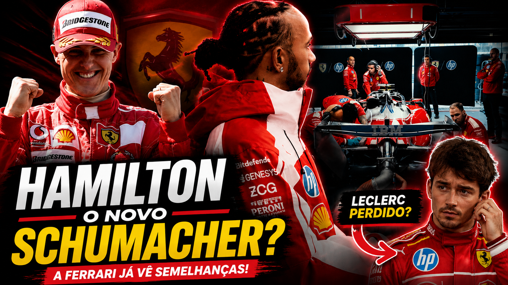 Hamilton comparado a Schumacher