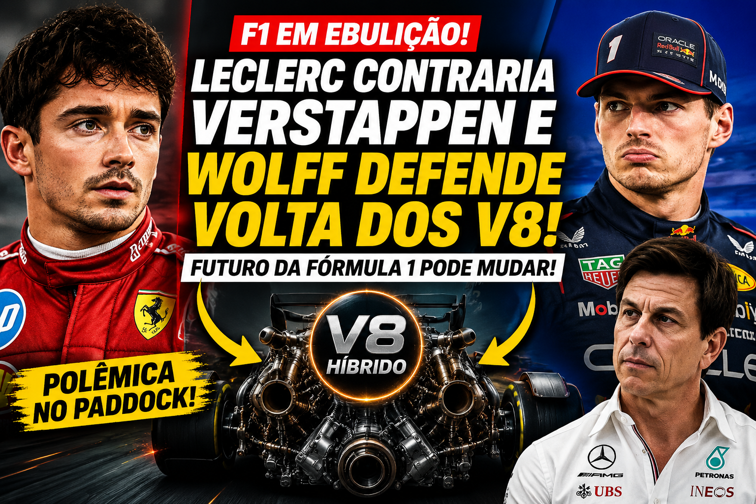 Charles Leclerc e Toto Wolff
