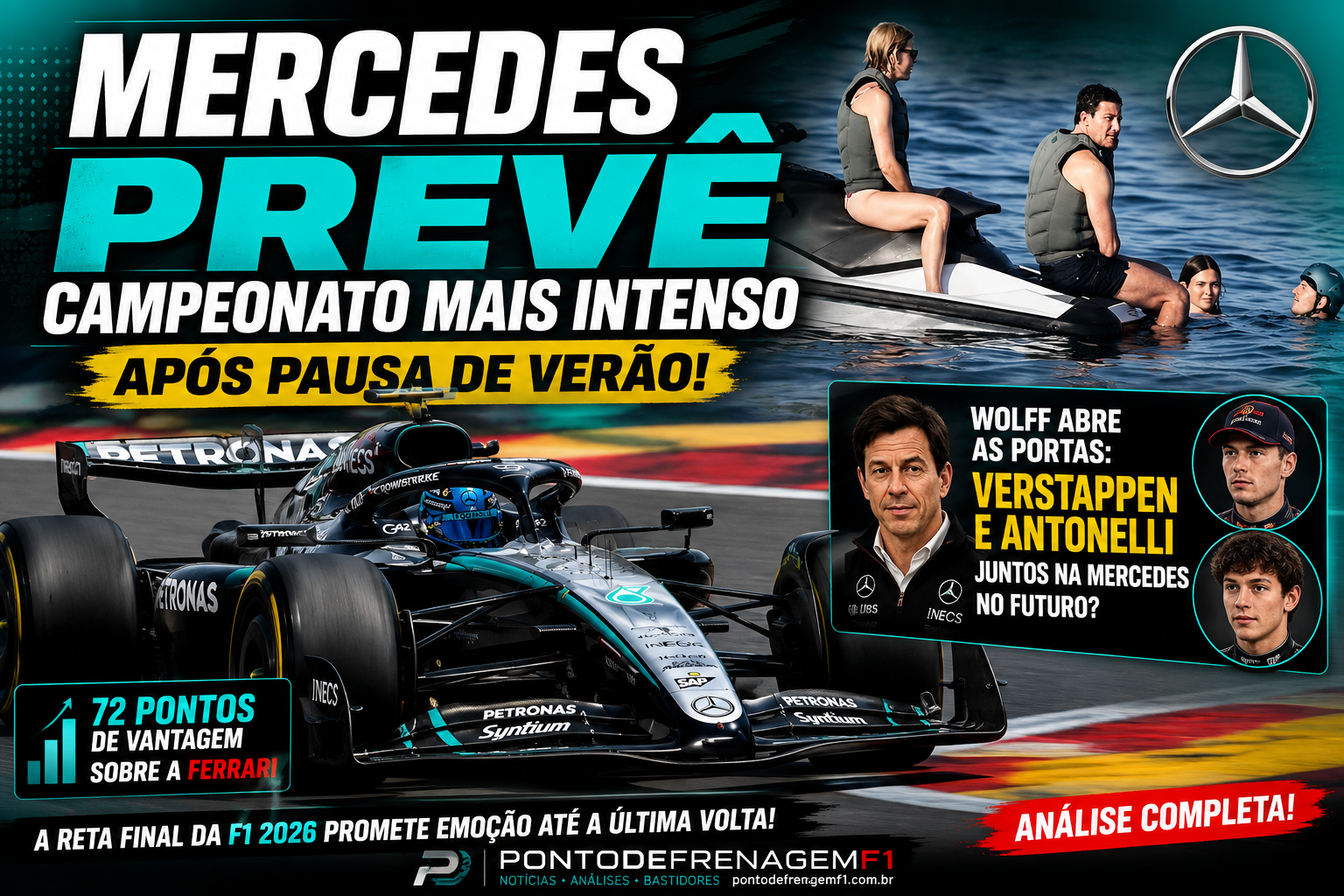 Mercedes Alerta Wolff Verstappen