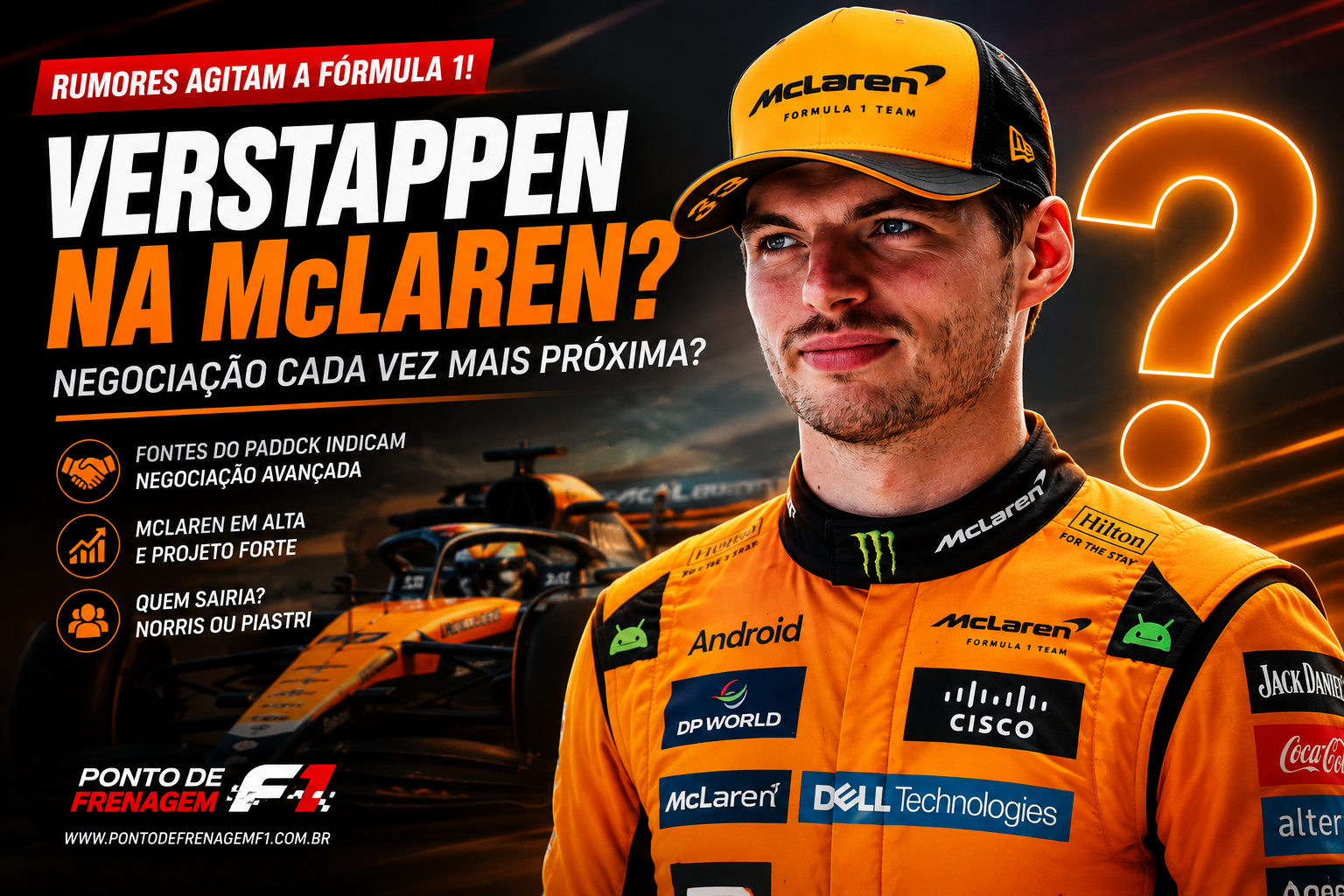 Verstappen e McLaren