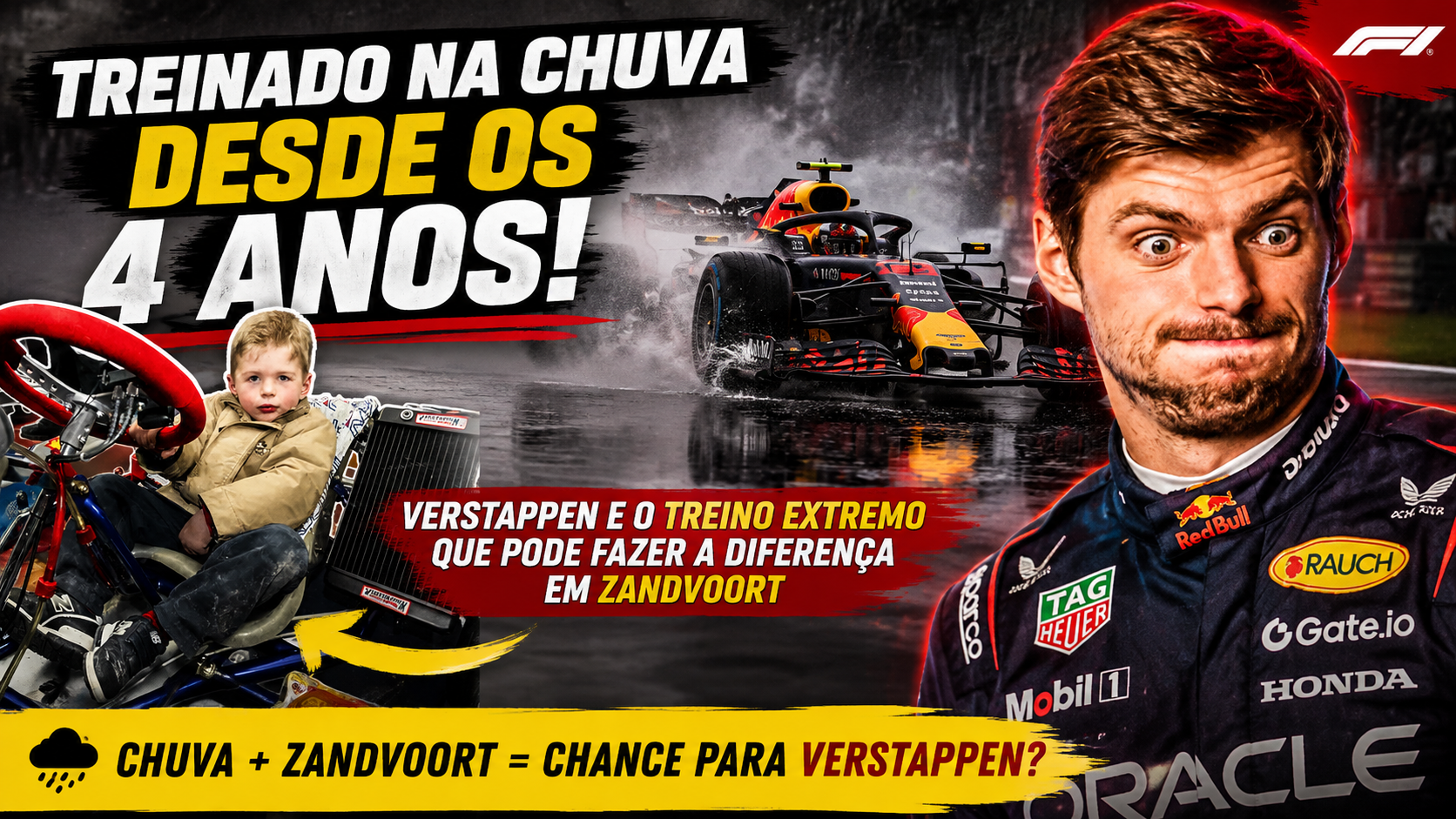 Verstappen treino na chuva